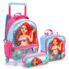 KIT MOCHILA RODINHAS PRINCESA SEREIA FEMININA