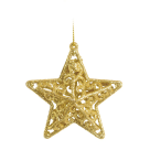 ENFEITE NATAL ESTRELA PENDURAR C/ GLITTER REF-72496006