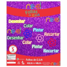 PLACA DE EVA GLITTER 40X48 ROXO NEXEL REF-489