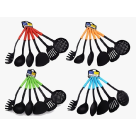UTENS PLAST P/COZ 30CM 6PÇS REF-7065