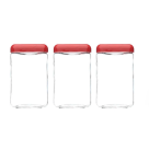 KIT COM 3 POTE TENDENZA 1,3L VERMELHO VELVET REF-101997251808