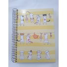 B/A CADERNO CAPA DURA 240 FLS 12X1 CUT CATS REF-5547