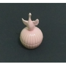 PORTA JOIA PATO CERAMICA ROSA REF-38005-018