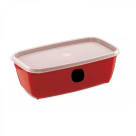 POTE ONDAS RETANGULAR 5LTS VERMELHO REF-64101