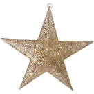 ENFEITE NATAL ESTRELA PENDURAR C/GLITER REF-72494001